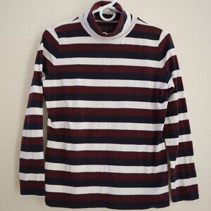 Long-Sleeve Stripe Turtleneck-Autumnal Stripe | Talbots